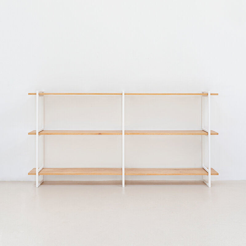 Design cabinet | Modular Cabinet MC-5L Oak white lacquer | Studio HENK | 