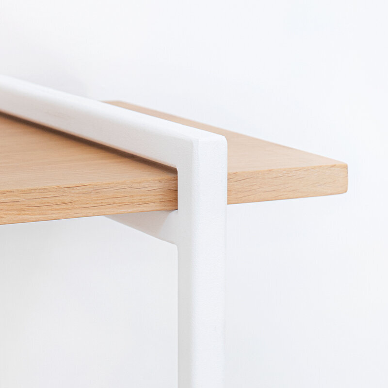 Design cabinet | Modular Cabinet MC-5L Oak white lacquer | Studio HENK | 