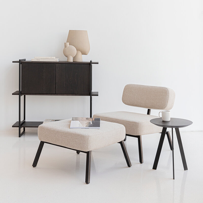 Design cabinet | Modular Cabinet MC-5L Oak white lacquer | Studio HENK | 