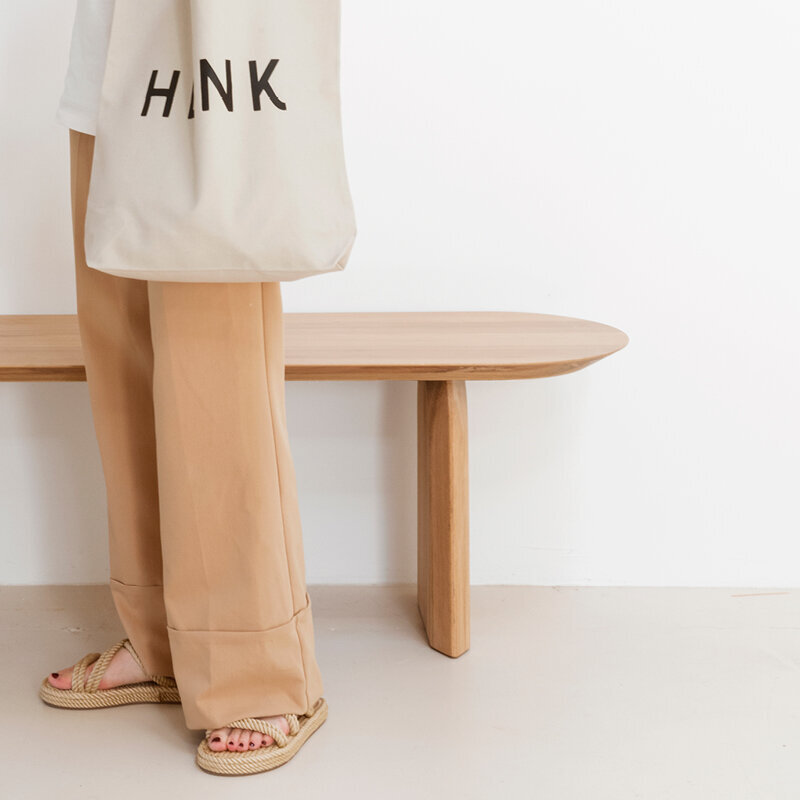 Design Dining Bench | Slot bench Oak smoked stain | Oak smoked stain | Studio HENK | 