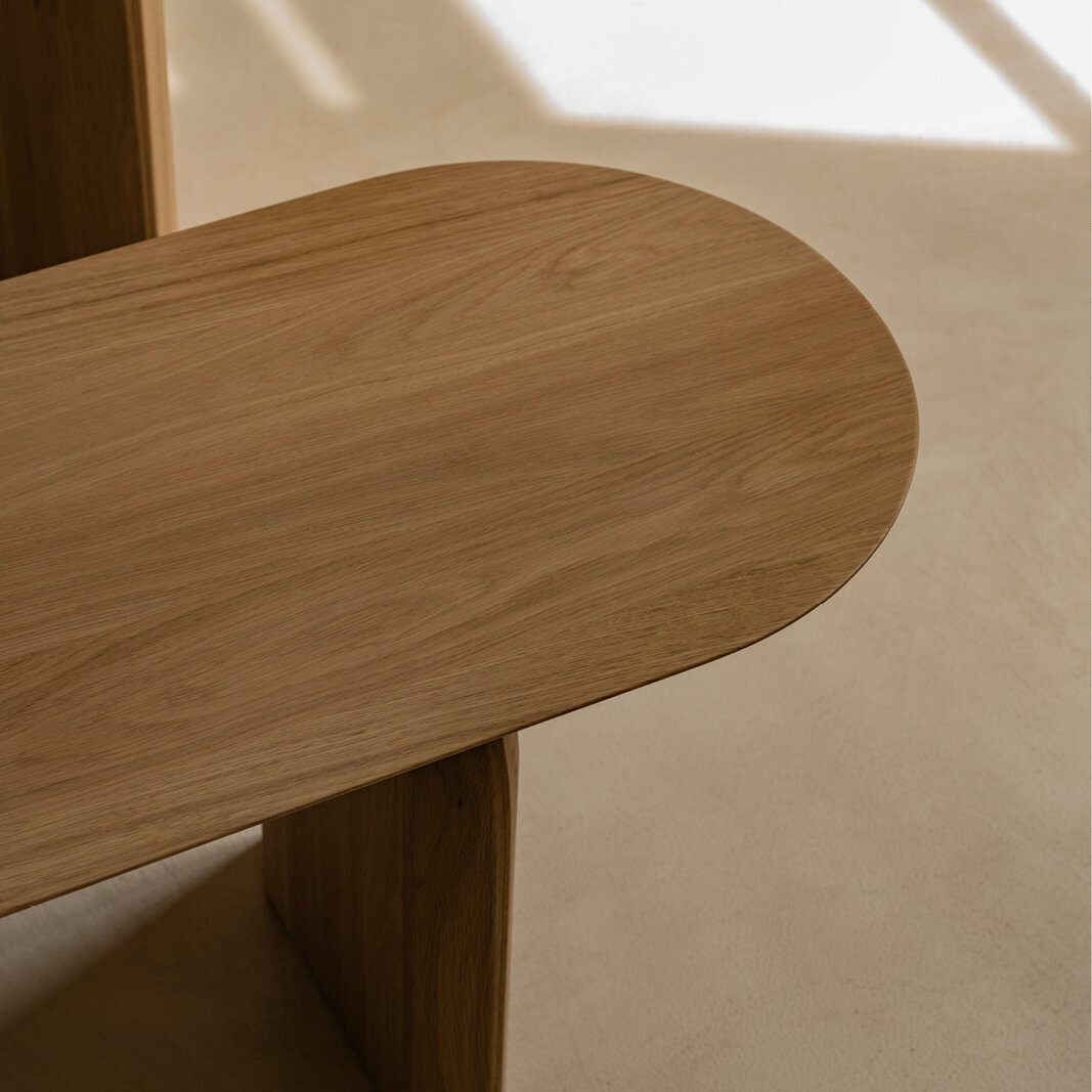Design Dining Bench | Slot bench Oak smoked stain | Oak smoked stain | Studio HENK | 