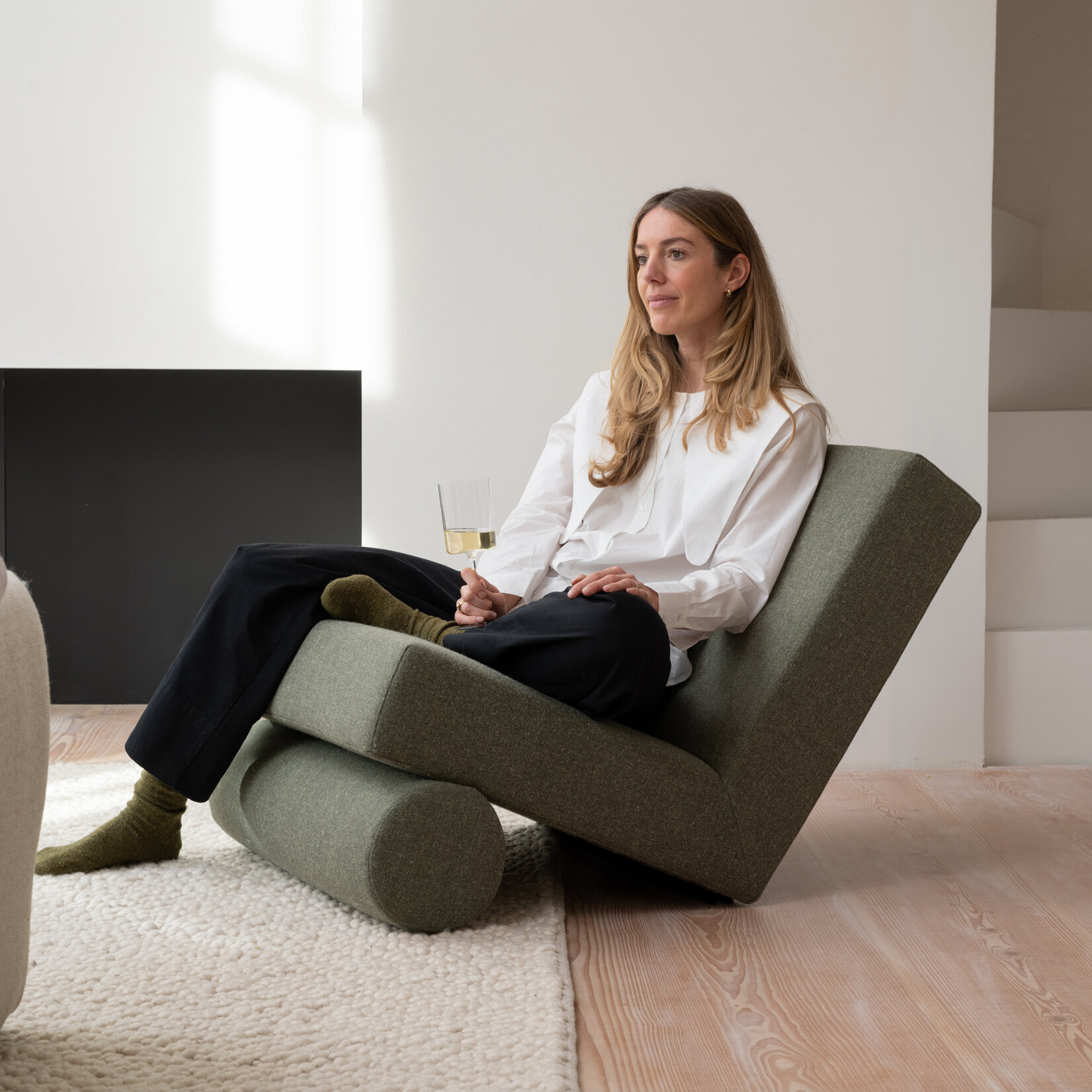 Design modern sofa | Lean lounge Chair 1 hallingdal65 350 | Studio HENK | 