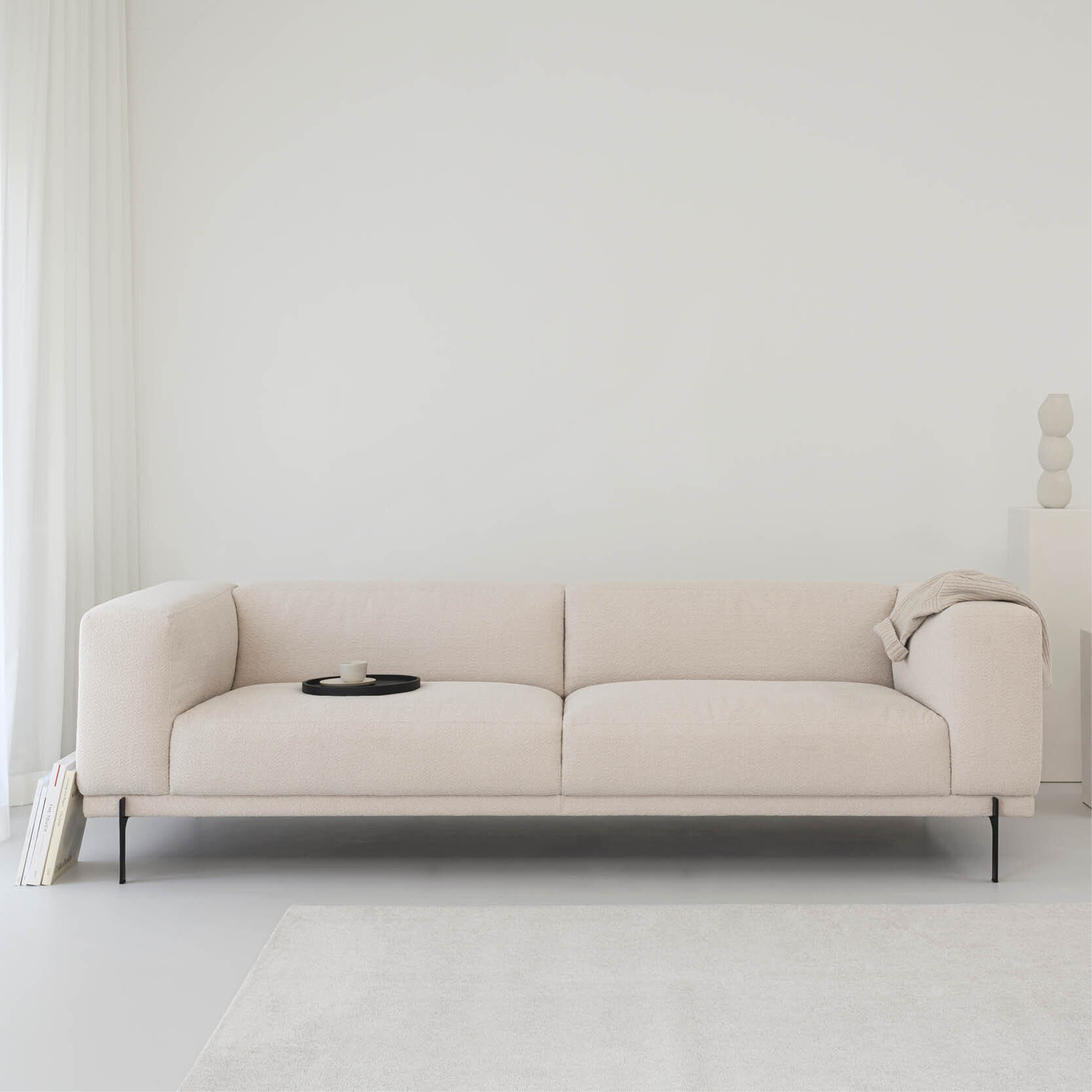 Design modern sofa | Cave 2.5 seater corner sofa left Beige | Studio HENK | 