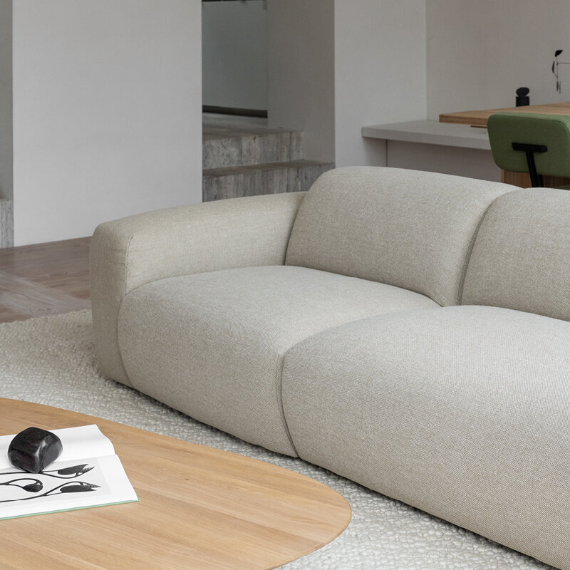 Design modern sofa | Cosy 4 seater 45 degree corner sofa Beige | Studio HENK | 