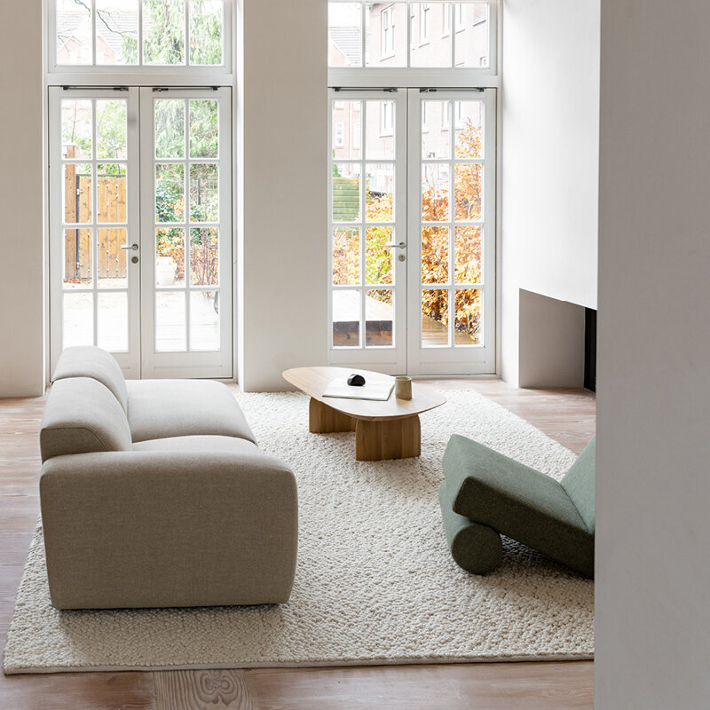 Design modern sofa | Cosy 4 seater 45 degree corner sofa Beige | Studio HENK | 