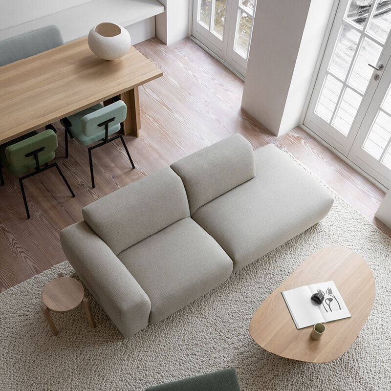 Design modern sofa | Cosy 4 seater 45 degree corner sofa Beige | Studio HENK | 