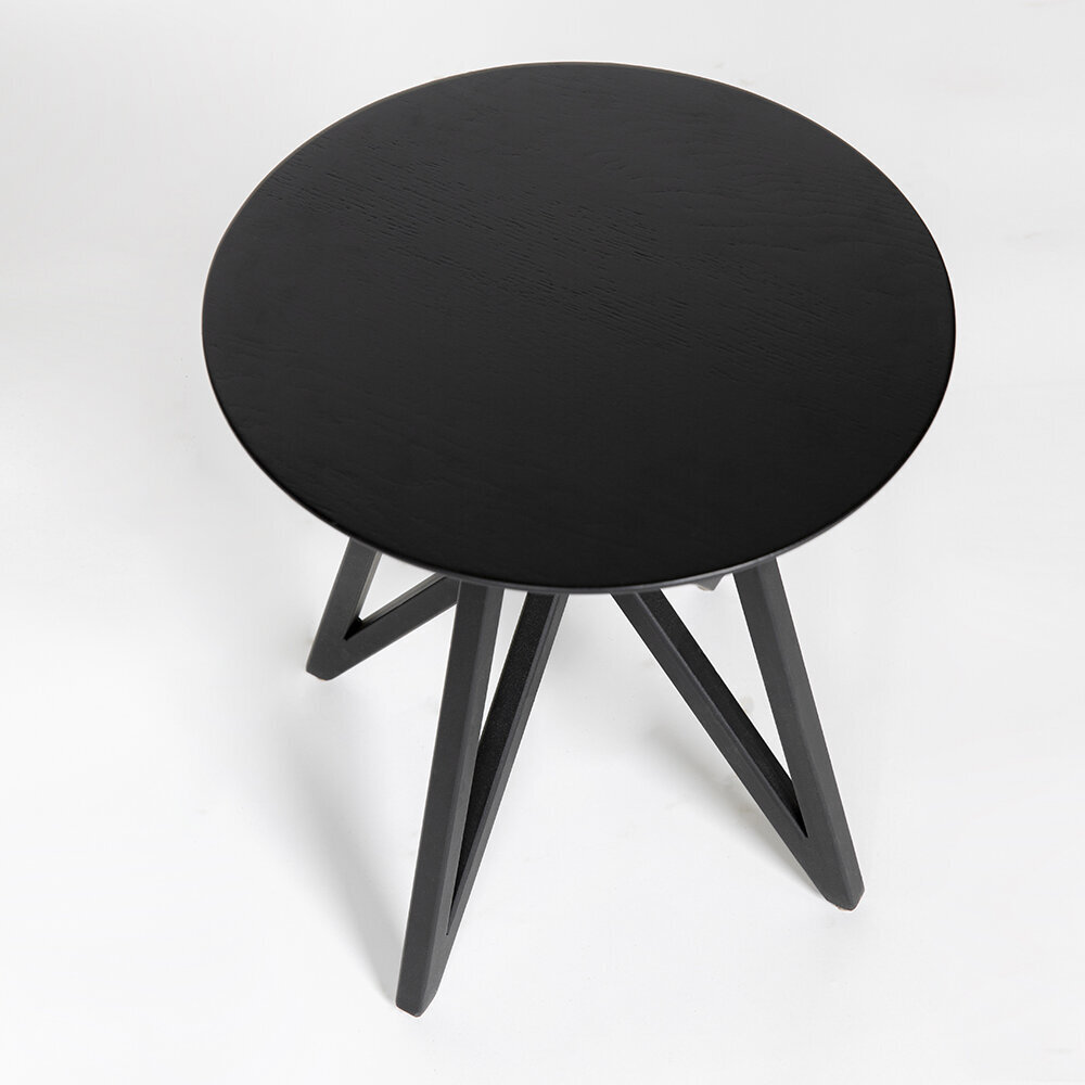 Design Coffee Table | Butterfly Quadpod Coffee Table White | Oak hardwax oil natural light 3041 | Studio HENK | 