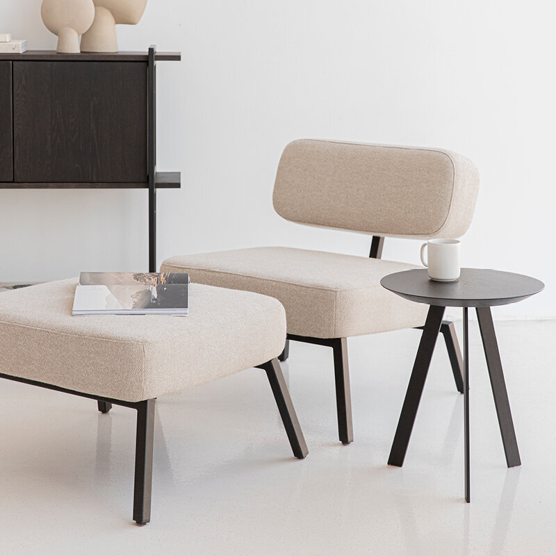 Design Coffee Table | New Co Coffee Table 70 Round White | Oak white lacquer | Studio HENK | 