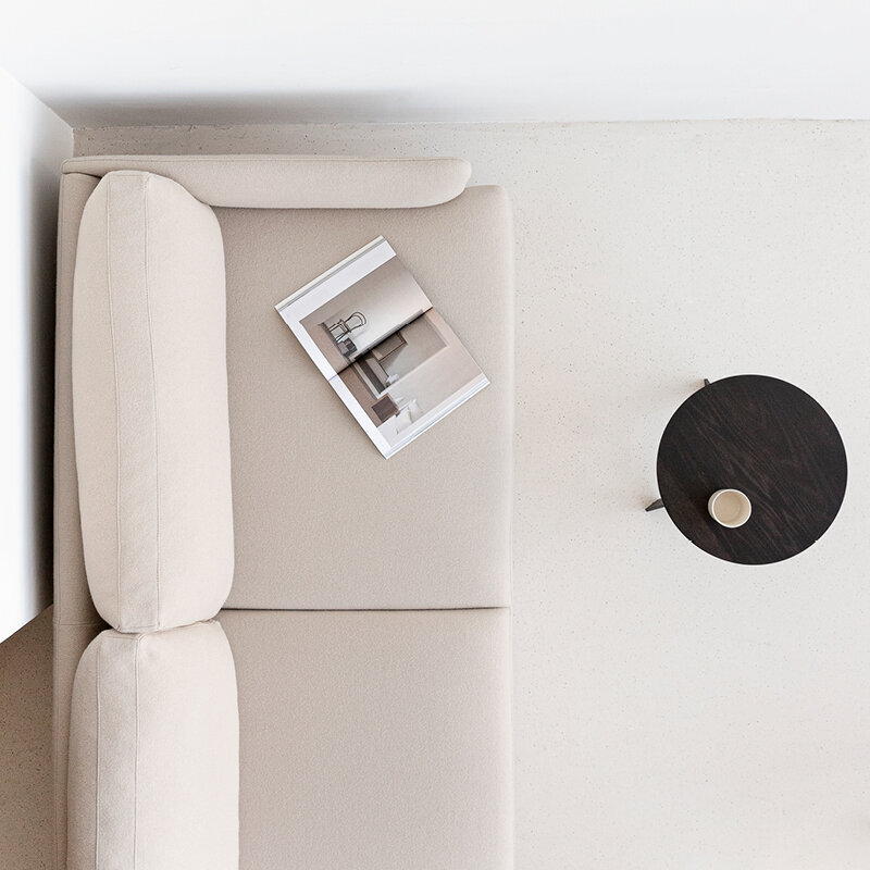 Design Coffee Table | New Co Coffee Table 70 Round White | Oak white lacquer | Studio HENK | 