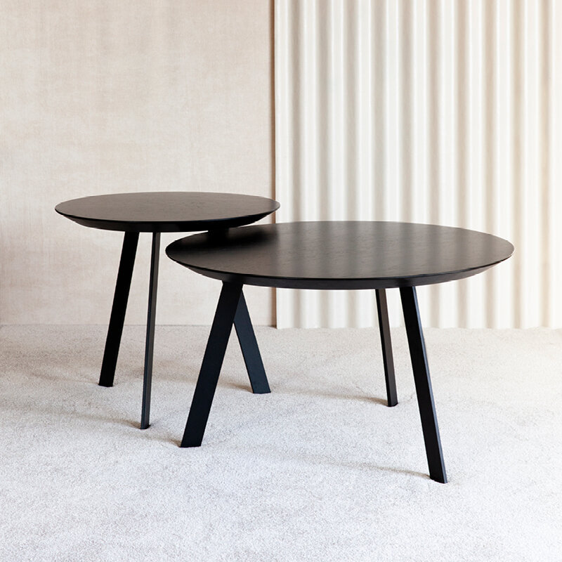 Design Coffee Table | New Co Coffee Table 70 Round White | Oak white lacquer | Studio HENK | 