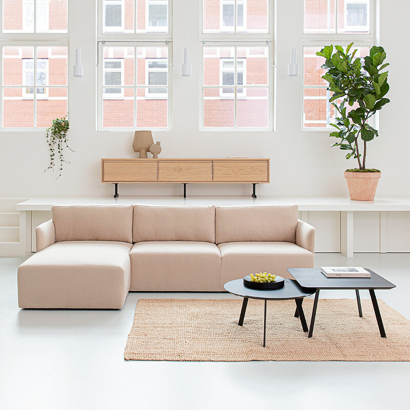 Design Coffee Table | New Co Coffee Table 70 Round White | Oak white lacquer | Studio HENK | 