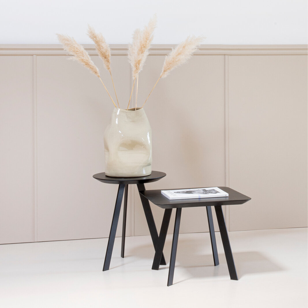 Design Coffee Table | New Co Coffee Table 70 Square Black | Oak natural lacquer | Studio HENK | 