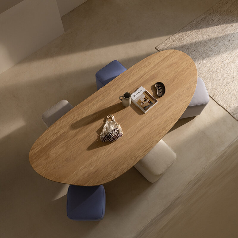 Blob Design dining table | Slot Amoeba LivingBoard P5 Natural lacquer | Amoeba LivingBoard P5 Natural lacquer | Studio HENK | 