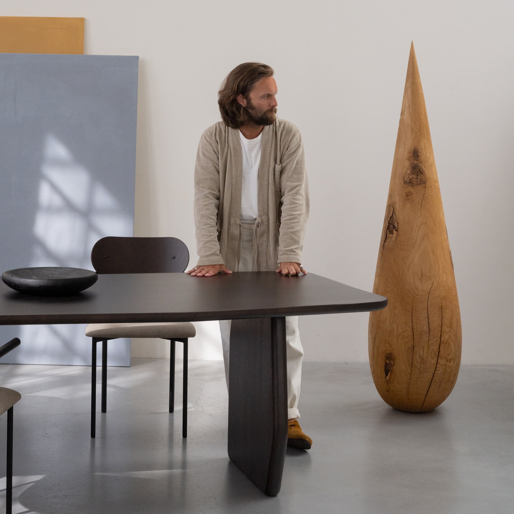  Design dining table | Slant Oak hardwax oil natural light | Oak hardwax oil natural light | Studio HENK | 