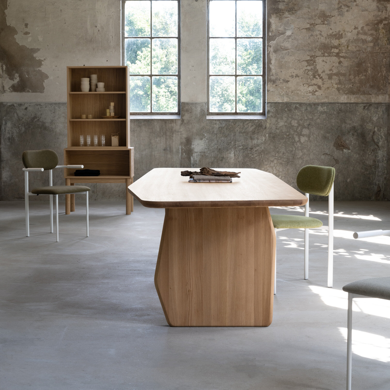  Design dining table | Slant Oak hardwax oil natural light | Oak hardwax oil natural light | Studio HENK | 