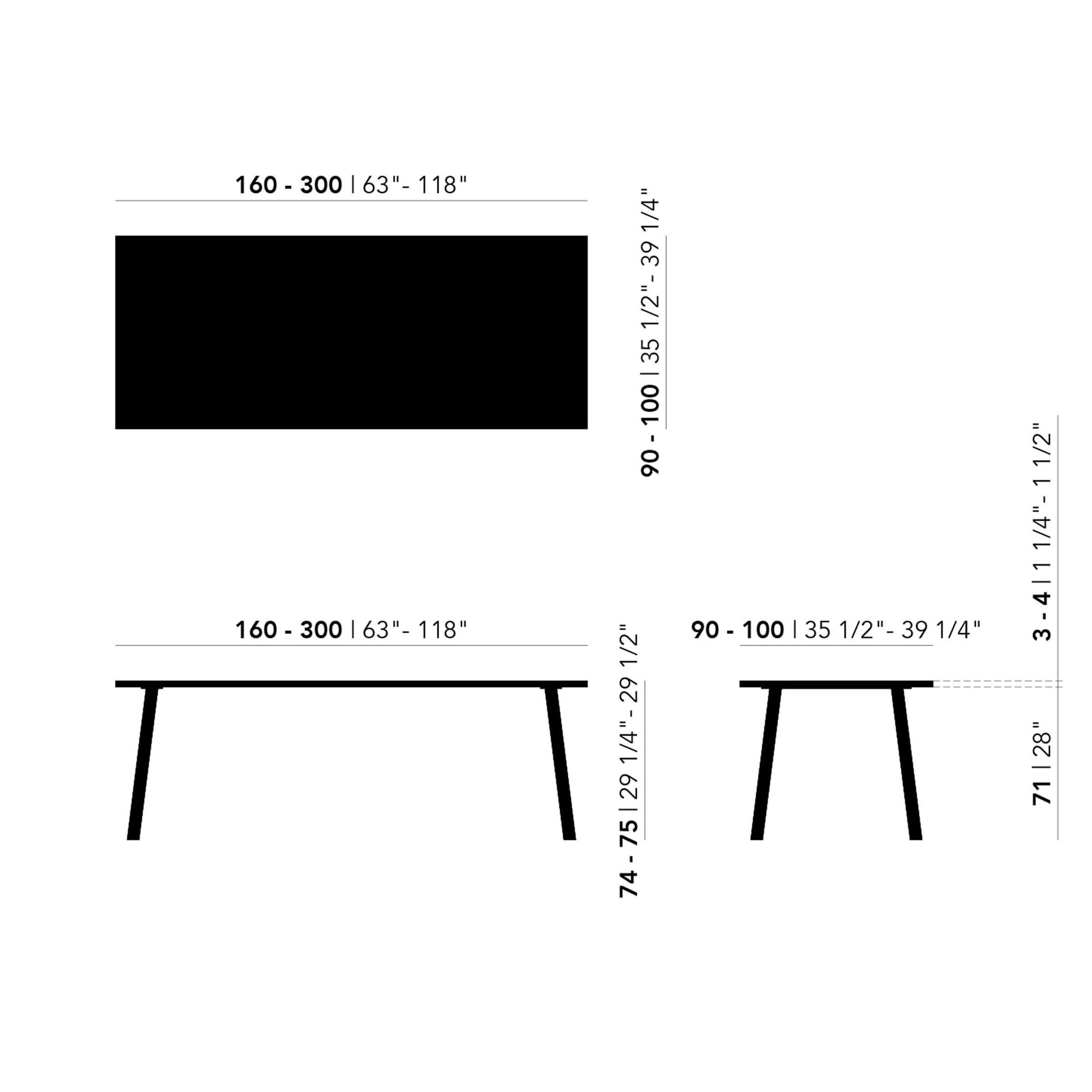 Rectangular Design dining table | Soft  Oak natural lacquer | Oak natural lacquer  | Studio HENK | 