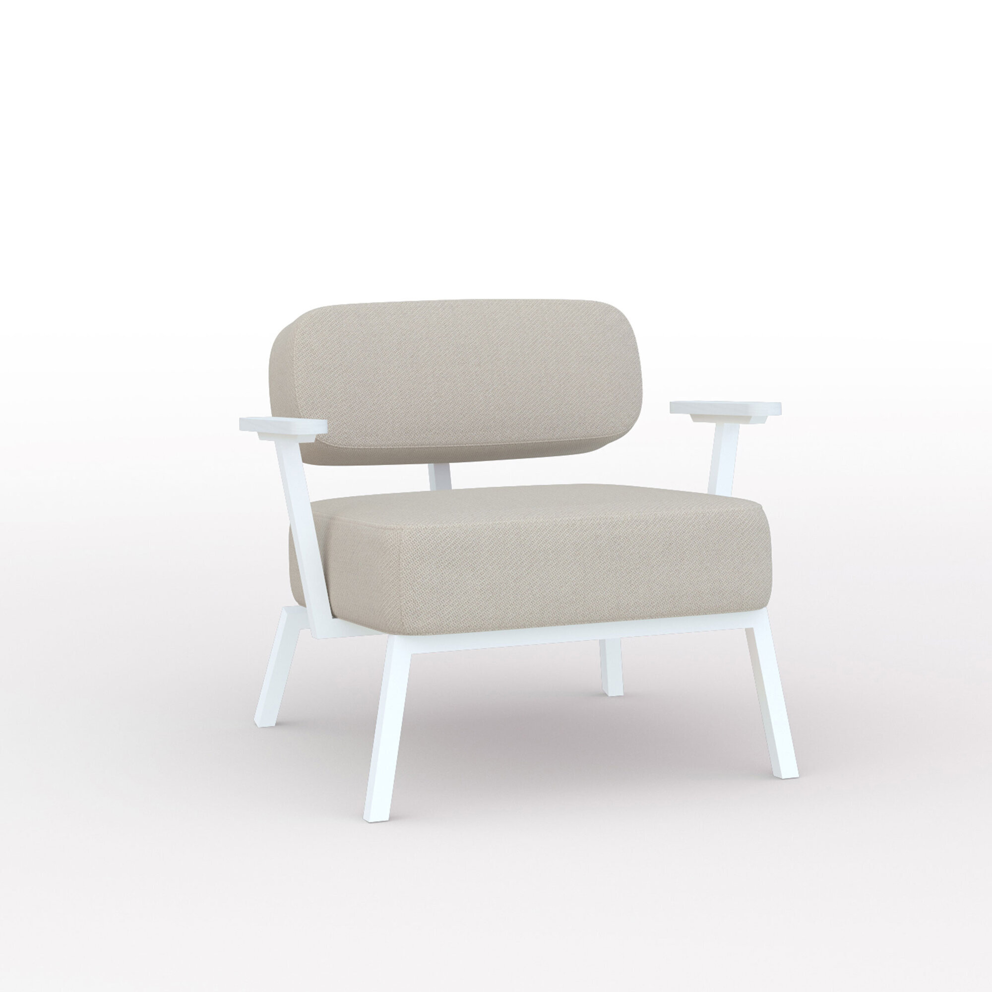 Design modern sofa | Ode lounge chair with armrest 1 twillweave 230 | Studio HENK | Listing_image