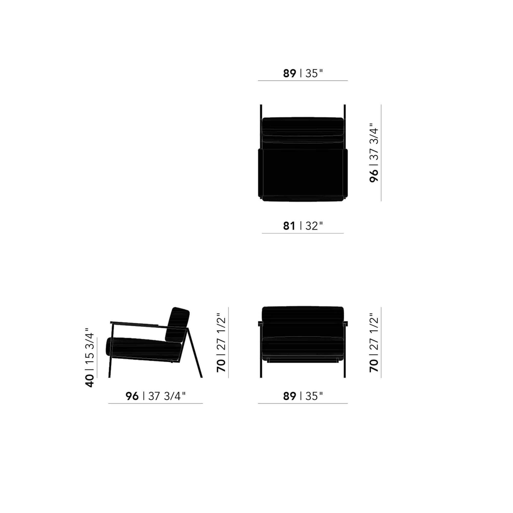 Design modern sofa | Co lounge chair 1 steelcuttrio3 906 | Studio HENK | Schematic
