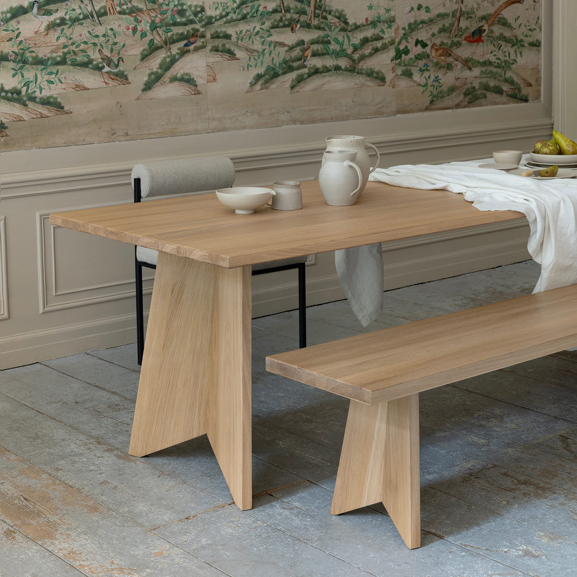 Rectangular Design dining table | Butterfly Wood Dining Table Walnut naturel lacquer | Walnut naturel lacquer | Studio HENK | 