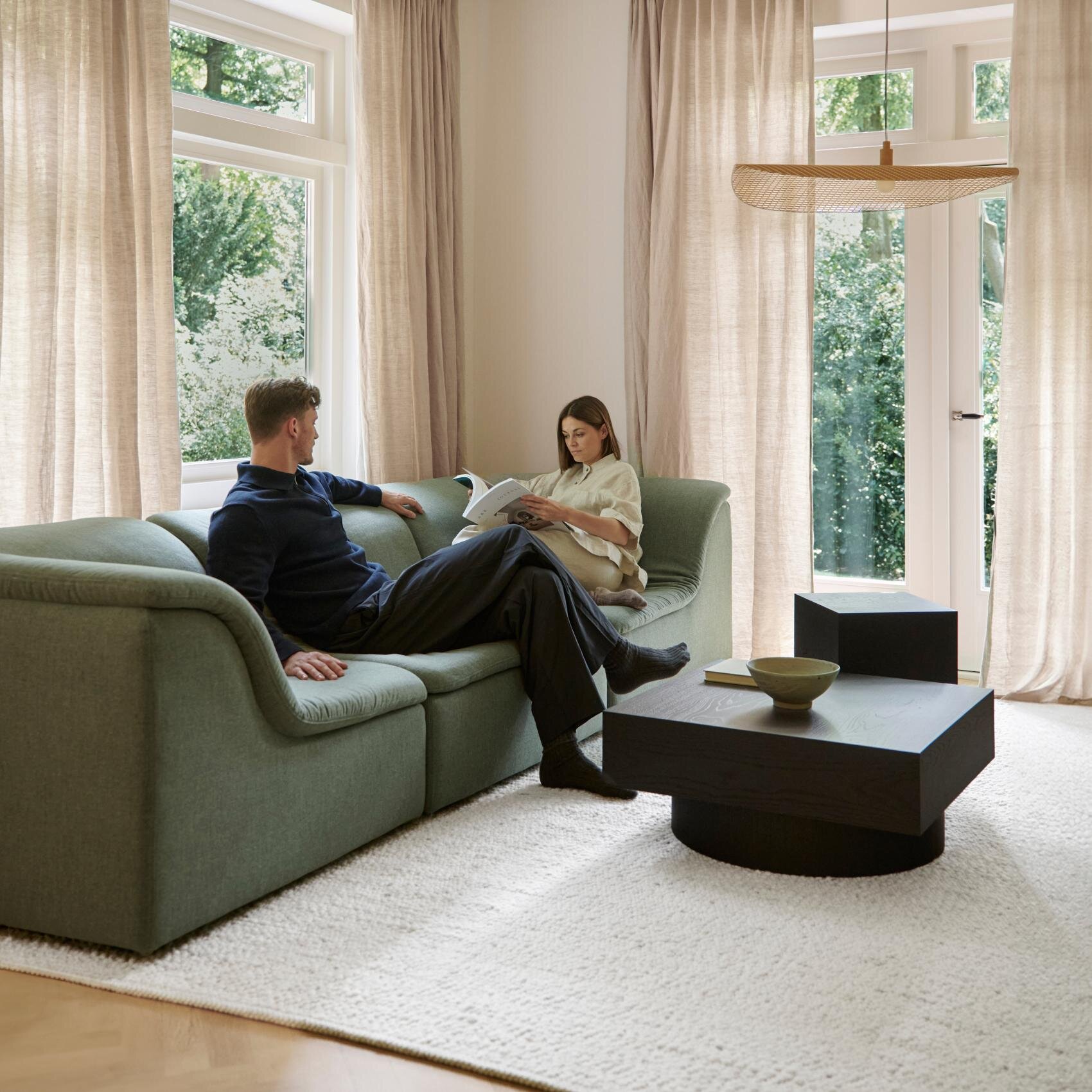 Design modern sofa | Blanket 2 seater Beige | Studio HENK | 