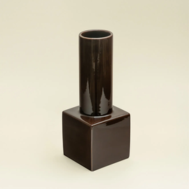 Display vase chocolate brown
