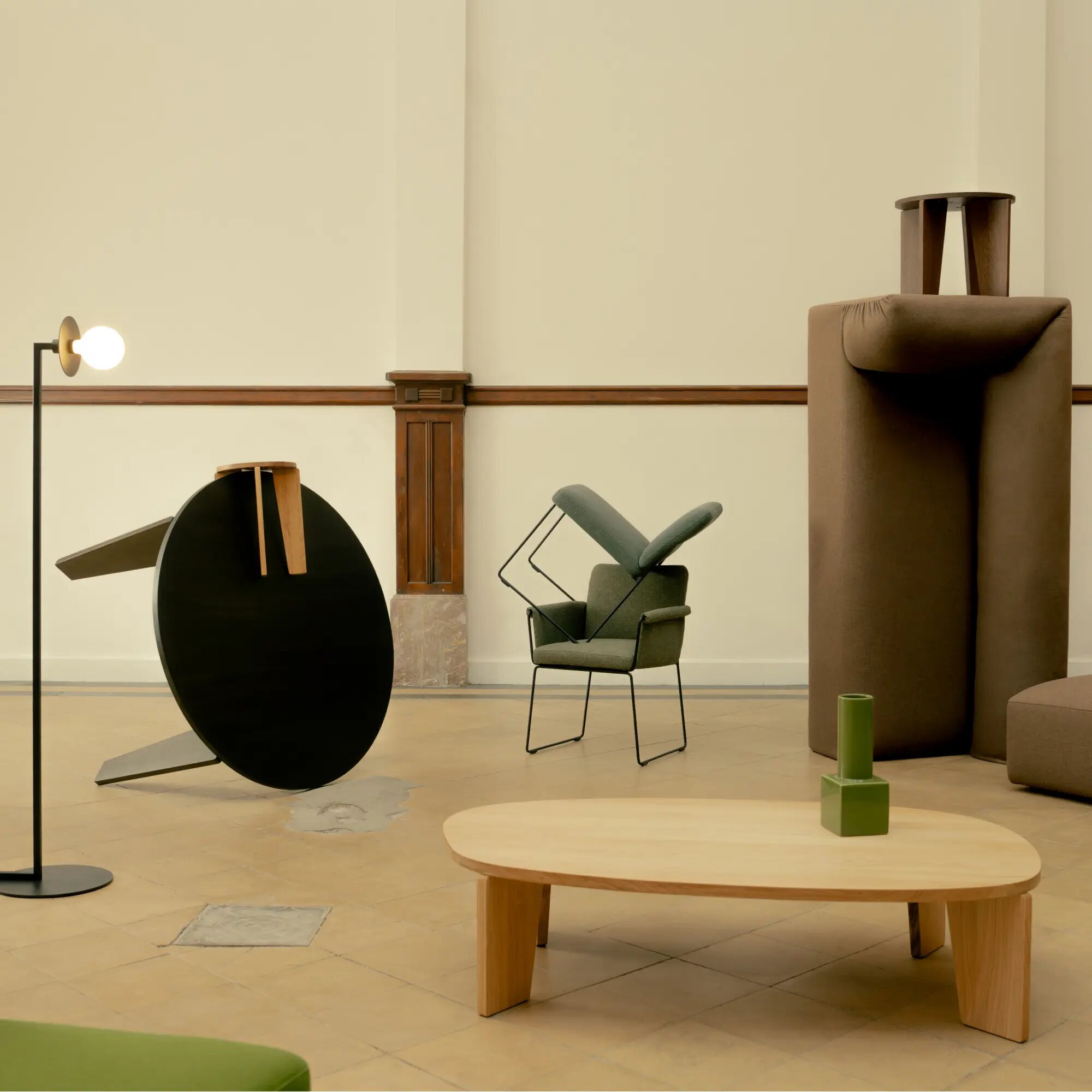 Design modern dining chair | Unfold Chair Pink orion blossom166 | Studio HENK | 