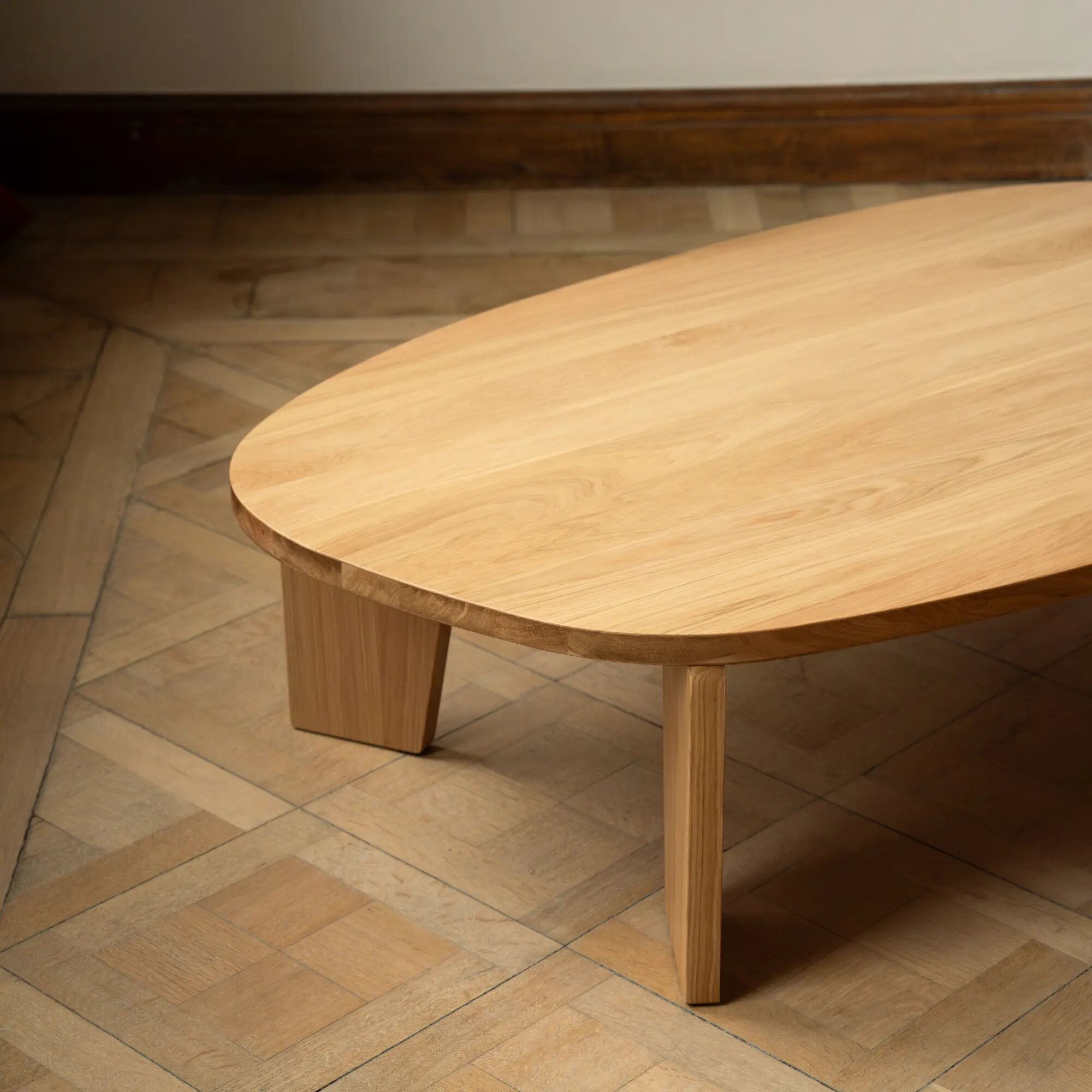Design Coffee Table | Taper Coffee Table 142 Oak natural lacquer | Oak natural lacquer | Studio HENK | 
