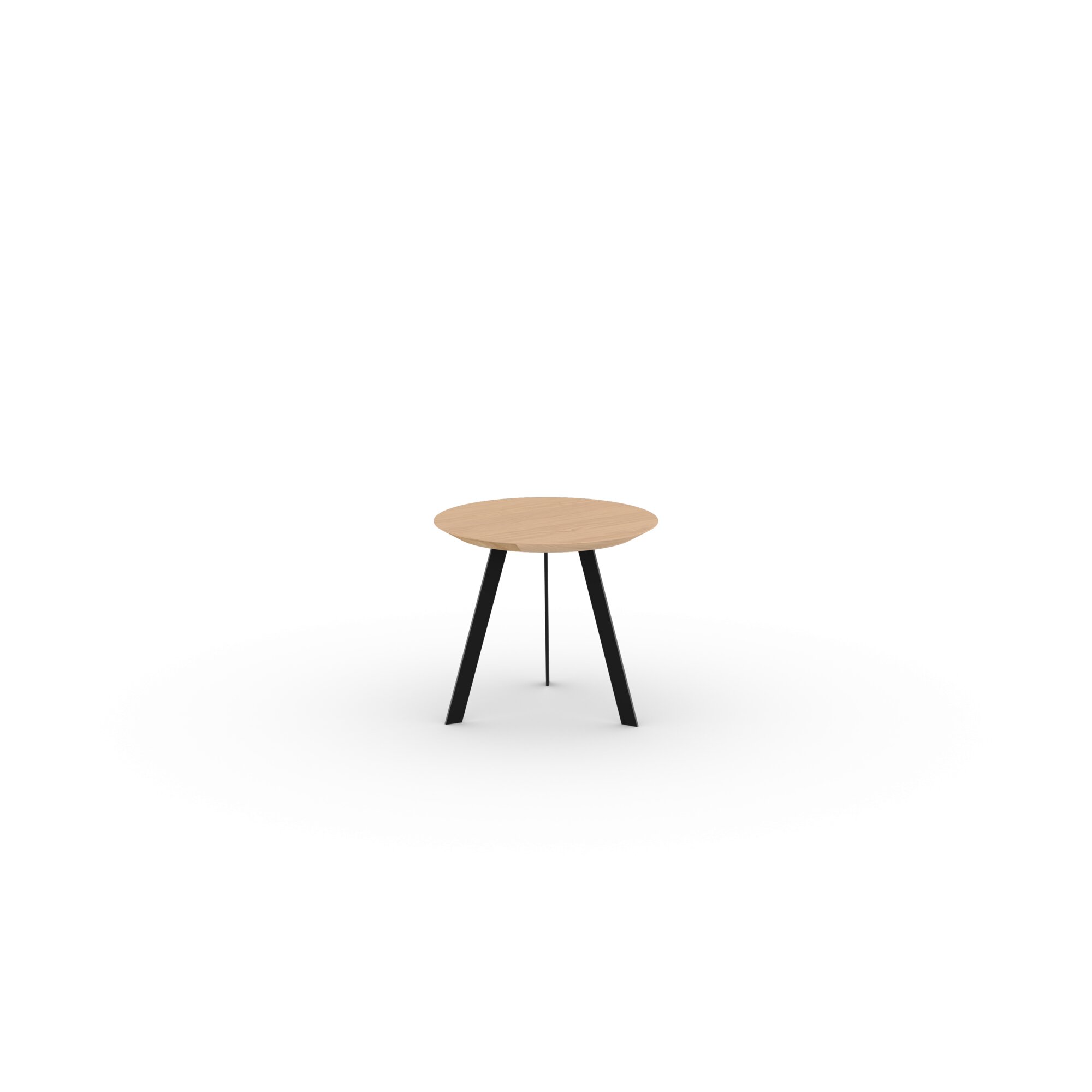 Design Coffee Table | New Co Coffee Table 50 Round Black | Oak hardwax oil natural light 3041 | Studio HENK | 