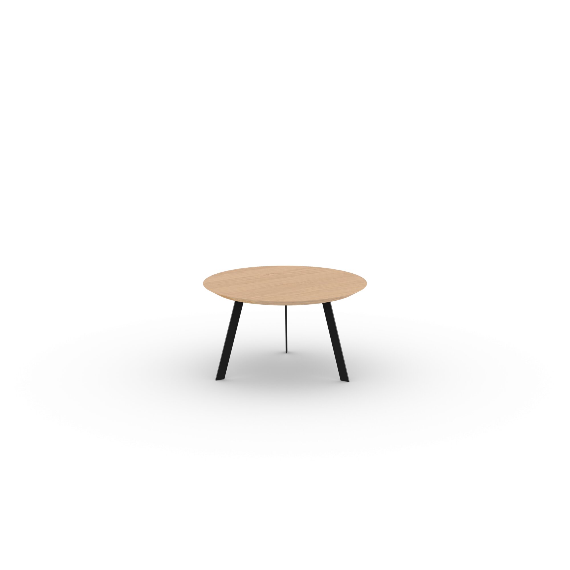 Design Coffee Table | New Co Coffee Table 70 Round Black | Oak hardwax oil natural light 3041 | Studio HENK | 