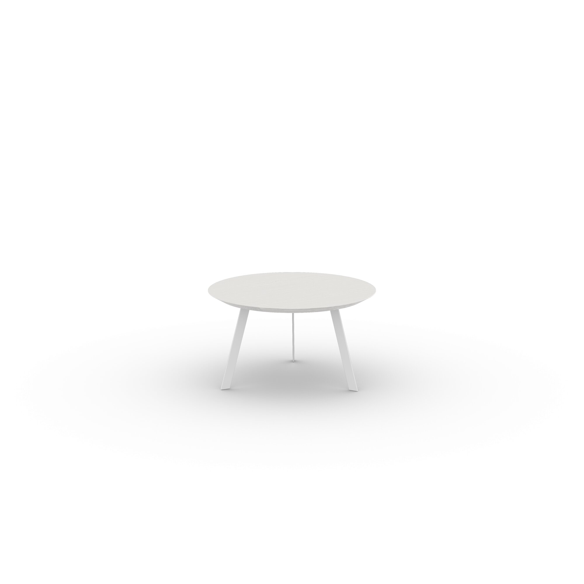 Design Coffee Table | New Co Coffee Table 70 Round White | Oak white lacquer | Studio HENK | 