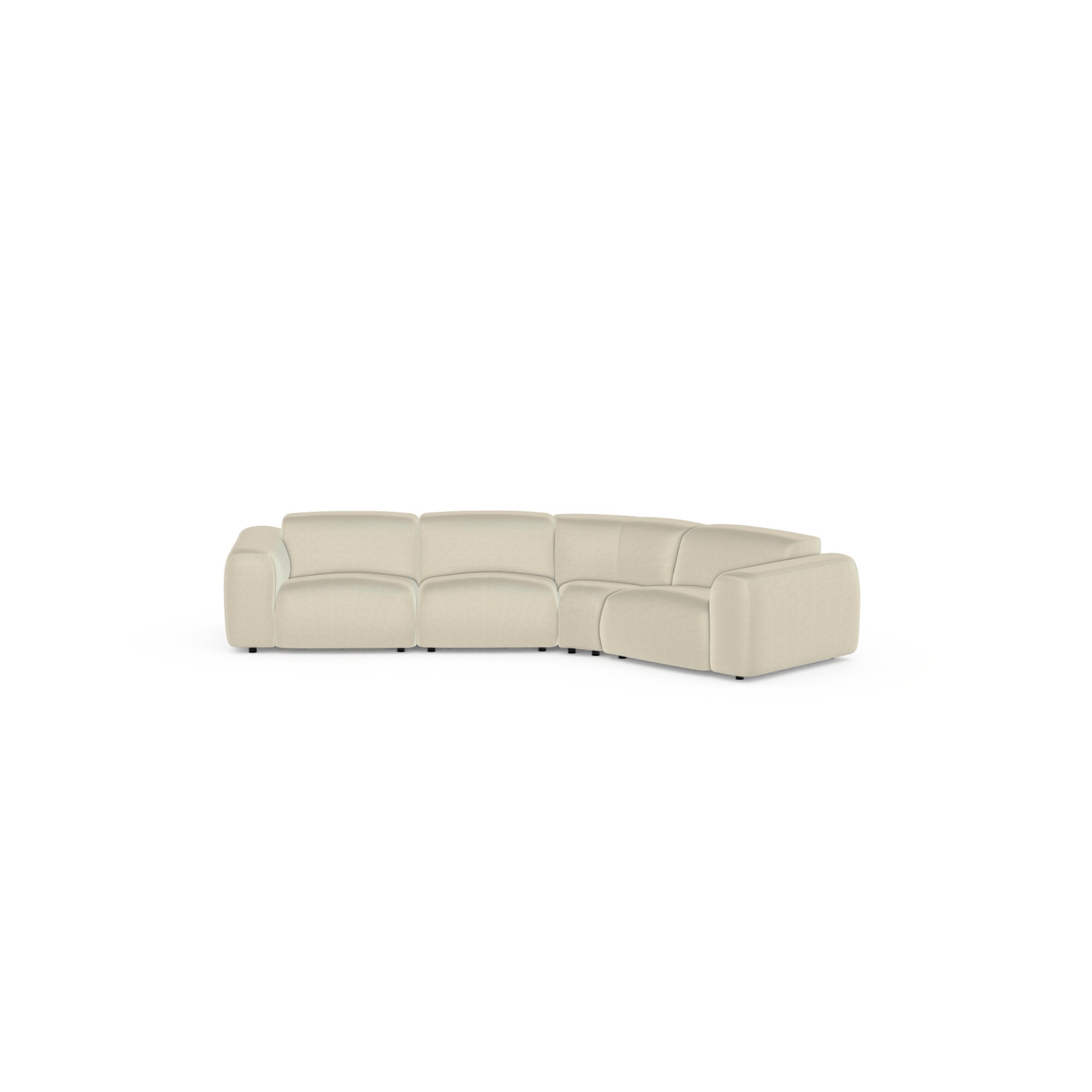 Design modern sofa | Cosy 4 seater 45 degree corner sofa Beige | Studio HENK | 