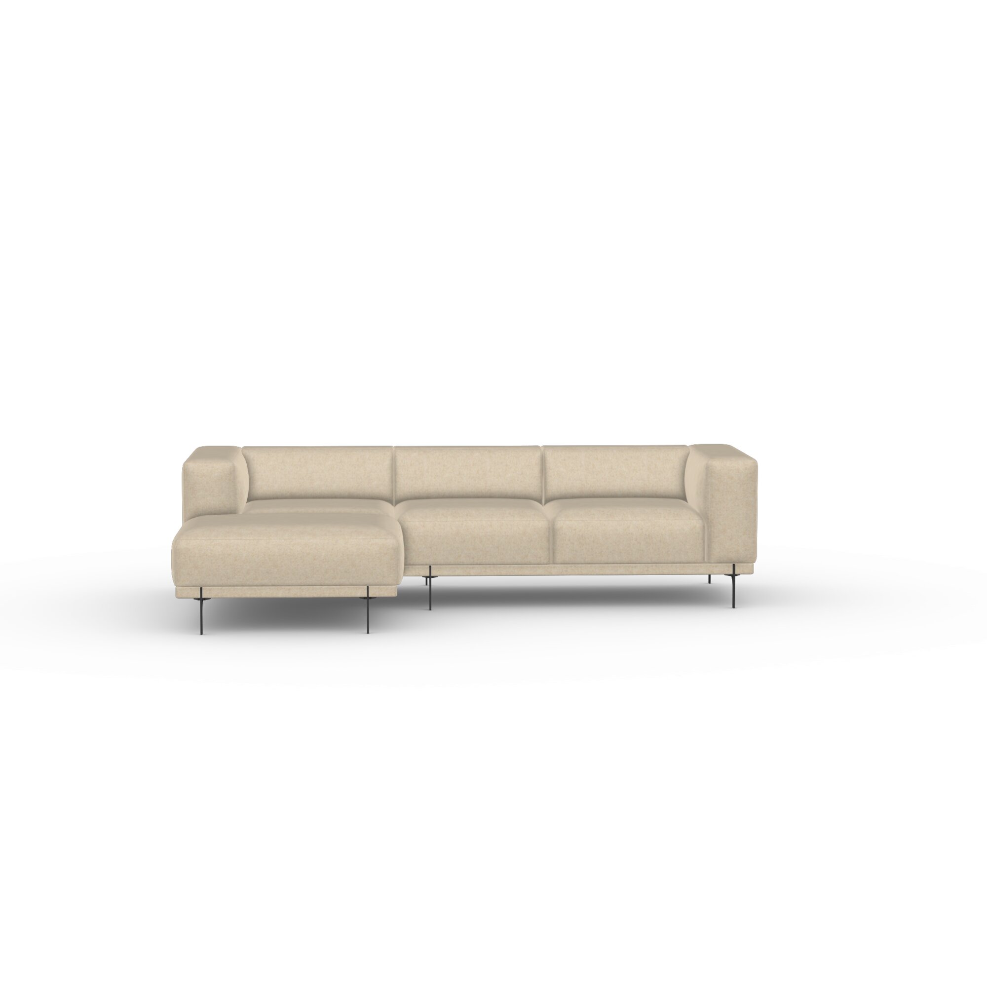 Design modern sofa | Cave 2.5 seater corner sofa left Beige | Studio HENK | 