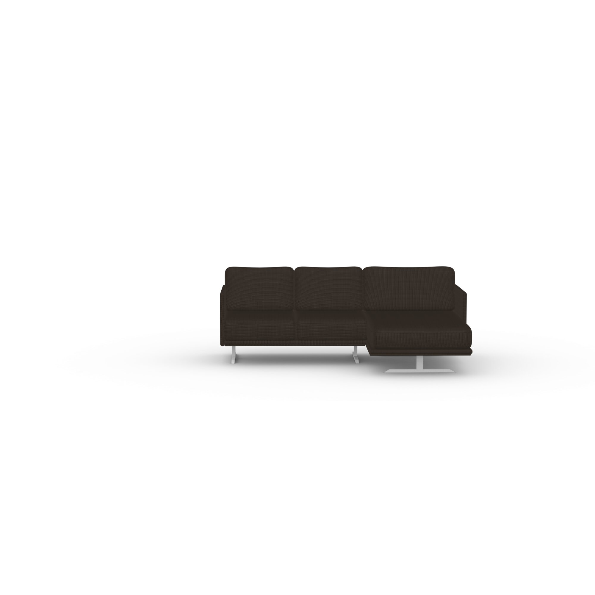 Design modern sofa | Modulo 2 seater corner sofa right Black | Studio HENK | 