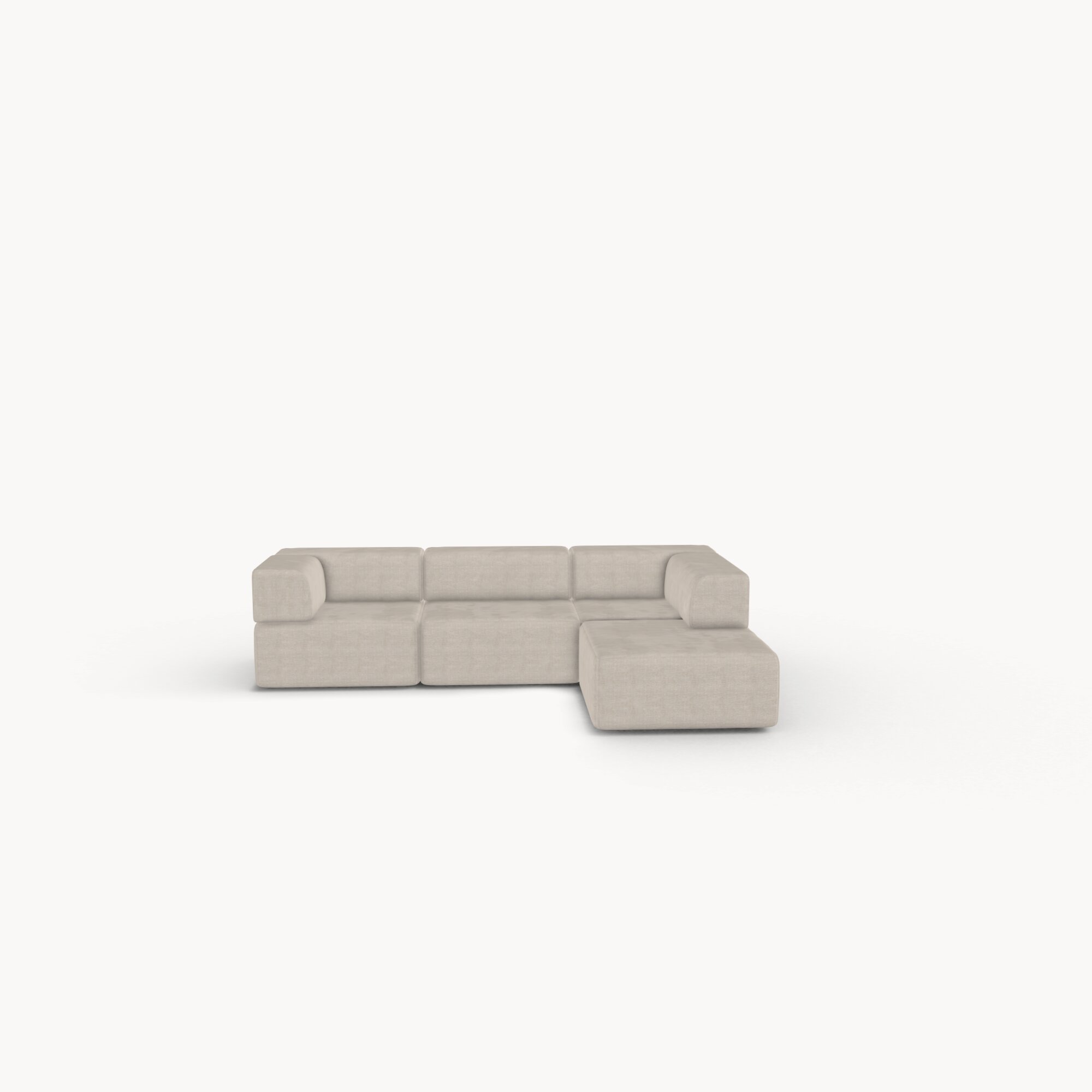 Design modern sofa | Brick 4 seater corner sofa right Beige | Studio HENK | 