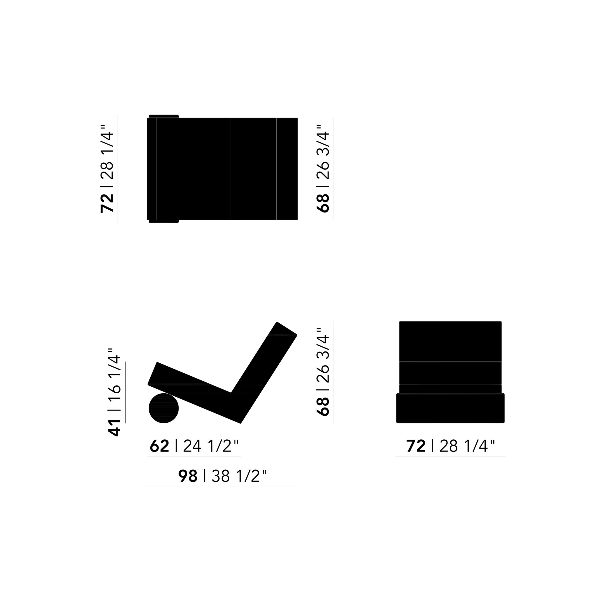 Design modern sofa | Lean lounge Chair 1 hallingdal65 350 | Studio HENK | 