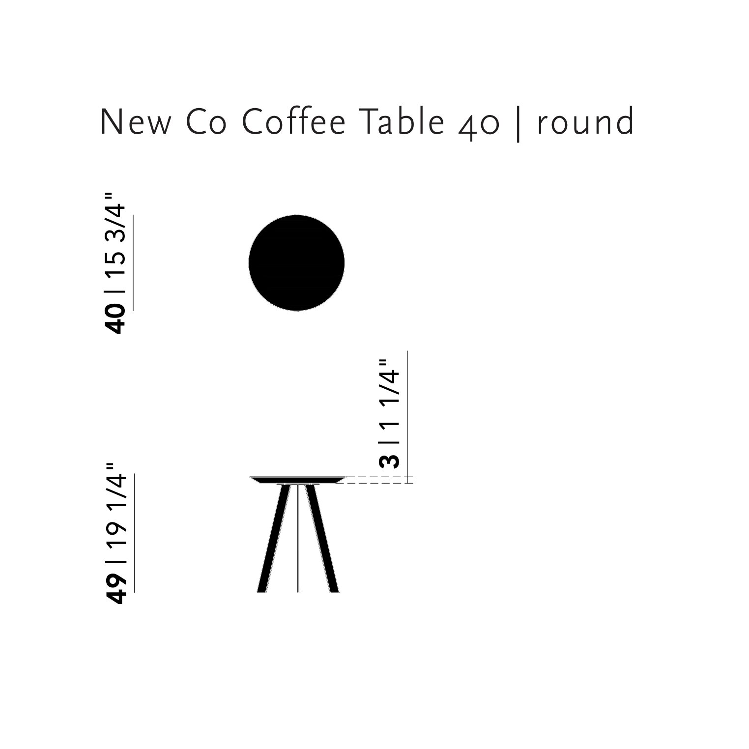 Design Coffee Table | New Co Coffee Table 40 Round White | Oak hardwax oil natural light 3041 | Studio HENK | 