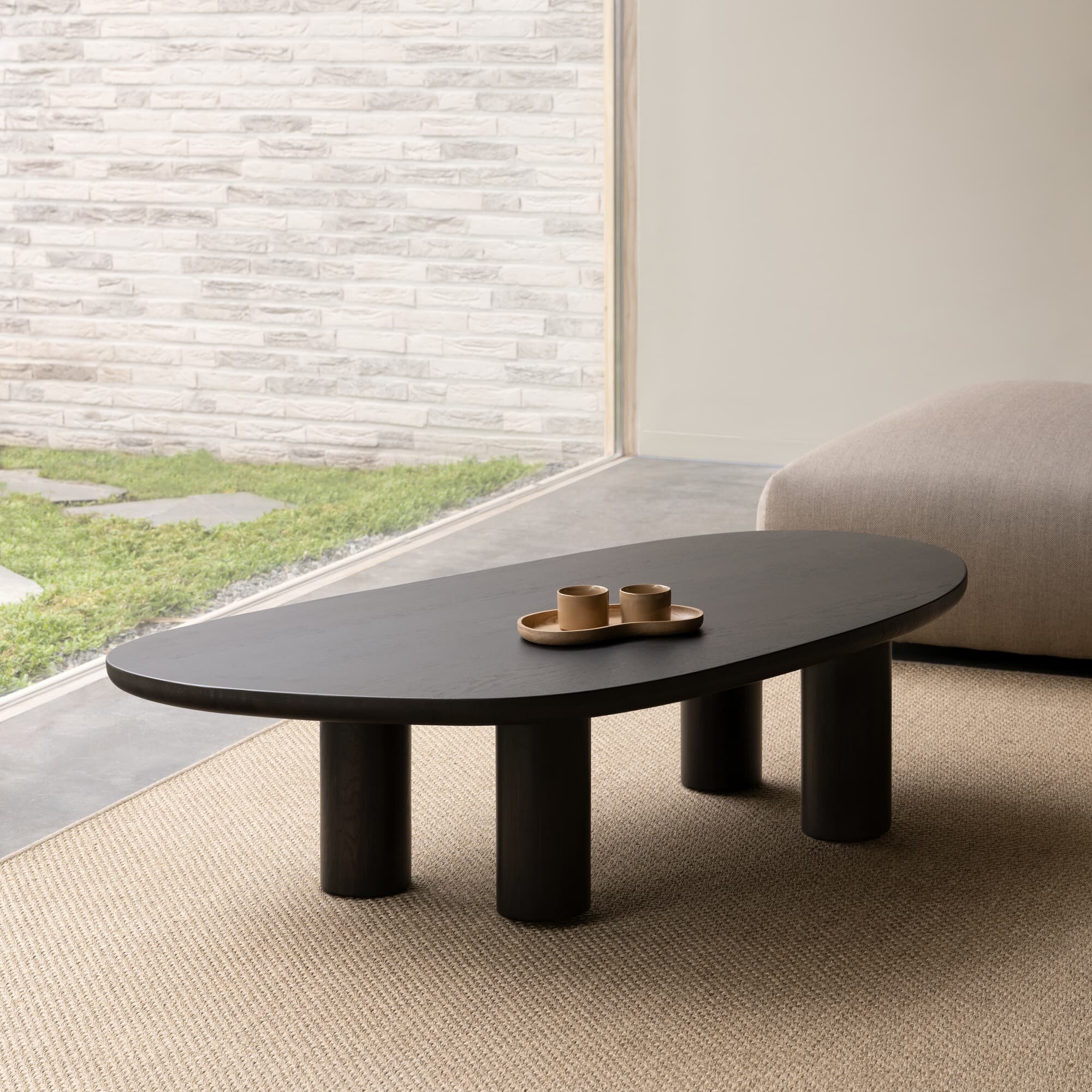 Design Coffee Table | Blob Coffee Table Walnut naturel lacquer | Walnut naturel lacquer | Studio HENK | 